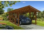 Skan Holz Schwarzwald Einzel 424x772cm Dachlattung nussbaum inkl.Abstellraum