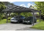 Skan Holz Carport Westerwald 570 x 648 cm grau Holzcarport