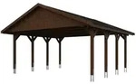 Skan Holz Wallgau - Satteldach Doppelcarport Breite 620 cm Gr. 1 - 620 x 600 cm