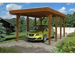 Skan Holz Friesland Einzelcarport - Breite 314 cm Nadelholz-Gr. 1 - 314 x 555...