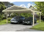 Skan Holz Carport Westerwald 570 x 648 cm unbehandelt Holzcarport