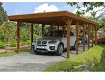 Skan Holz Friesland Einzelcarport - Breite 397 cm Nadelholz-Gr. 3 - 397 x 860...