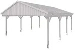 Skan Holz Fichtelberg - Satteldach Doppelcarport Breite 618 cm Gr. 2 - 618 x...
