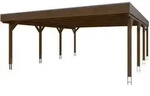 Skan Holz Grunewald - Flachdach Carport aus Leimholz Breite 622 cm Gr. 2 - 622...