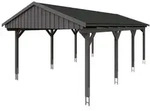 Skan Holz Fichtelberg - Satteldach Einzelcarport Breite 423 cm Gr. 2 - 423 x...
