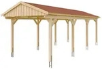 Skan Holz Fichtelberg - Satteldach Einzelcarport Breite 317 cm Gr. 2 - 317 x...
