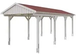 Skan Holz Fichtelberg - Satteldach Einzelcarport Breite 317 cm Gr. 2 - 317 x...