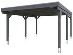 Skan Holz Grunewald - Flachdach Carport aus Leimholz Breite 427 cm Gr. 1 - 427...