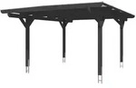 Skan Holz Carport Odenwald 428 x 541cm anthrazit Holzcarport