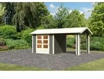 Karibu Gartenhaus Theres 3 Inkl. 2,6m 1 Dachausbauelement - 28mm-244 x 244 cm-