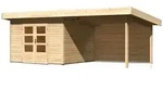 Karibu Gartenhaus Northeim 3 inkl. 300 cm Schleppdach und R&uuml;ckwand &ndash; 38...