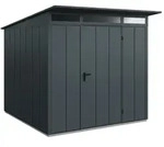 H&ouml;rmann Metall-Ger&auml;tehaus EcoStar Premiumline mit Pultdach B 238 x 238 cm (Typ 2),