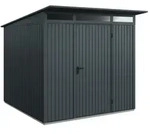 H&ouml;rmann Metall-Ger&auml;tehaus EcoStar Premiumline mit Pultdach B 238 x 238 cm...