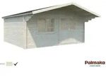 Palmako Gartenhaus Britta 19,7 m2 - 40 mm Transparent tauchimpr&auml;gniert