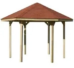 Weka Pavillon 656 - Sparset inkl. Schindeln 326 x 376 cm