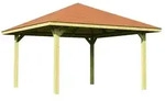Weka Gartenoase 651 A - Sparset inkl. Schindeln 433 x 433 cm