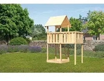 Akubi Kinderspielturm Lotti inkl. Anbauplattform naturbelassen