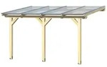 Skan Holz Terrassen&uuml;berdachung Bormio - Leimholz B 434 x T 300 cm (Gr&ouml;&szlig;e 2)