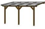 Skan Holz Terrassen&uuml;berdachung Bormio - Leimholz B 434 x T 350 cm (Gr&ouml;&szlig;e 3)