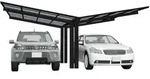 Ximax Carport Linea Typ 80 Y-Ausf&uuml;hrung 495 x 547 cm-schwarz