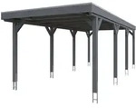 Skan Holz Grunewald - Flachdach Carport aus Leimholz Breite 321 cm Gr. 2 - 321...