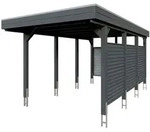 Skan Holz Carport Friesland Hybrid Set 11 314x555 cm inkl. R&uuml;ck- und...