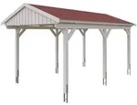 Skan Holz Fichtelberg - Satteldach Einzelcarport Breite 317 cm Gr. 1 - 317 x...