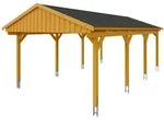Skan Holz Fichtelberg - Satteldach Einzelcarport Breite 423 cm Gr. 2 - 423 x...