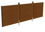 Skan Holz R&uuml;ckwand f&uuml;r Doppelcarports - Profilschalungnussbaum