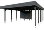 Skan Holz Carport Friesland Hybrid Set 14 557x708 cm inkl. Abstellraum Gr. 2 -...