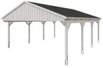 Skan Holz Fichtelberg - Satteldach Doppelcarport Breite 423 cm Gr. 2 - 618 x...