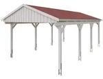 Skan Holz Fichtelberg - Satteldach Einzelcarport Breite 423 cm Gr. 2 - 423 x...