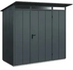 H&ouml;rmann Metall-Ger&auml;tehaus EcoStar Premiumline mit Pultdach B 238 x 107,8 cm (Typ