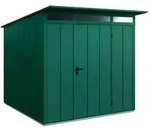 H&ouml;rmann Metall-Ger&auml;tehaus EcoStar Premiumline mit Pultdach B 238 x 238 cm (Typ 2),