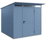 H&ouml;rmann Metall-Ger&auml;tehaus EcoStar Premiumline mit Pultdach B 238 x 238 cm...