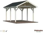 Palmako Carport Robert 11,7 m2 Transparent tauchimpr&auml;gniert Holzcarport