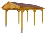 Skan Holz Fichtelberg - Satteldach Einzelcarport Breite 317 cm Gr. 1 - 317 x...