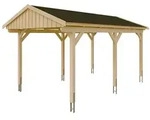 Skan Holz Fichtelberg - Satteldach Einzelcarport Breite 317 cm Gr. 1 - 317 x...