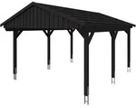 Skan Holz Fichtelberg - Satteldach Einzelcarport Breite 423 cm Gr. 1 - 423 x...
