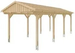 Skan Holz Fichtelberg - Satteldach Einzelcarport Breite 317 cm Gr. 2 - 317 x...