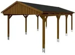 Skan Holz Fichtelberg - Satteldach Einzelcarport Breite 423 cm Gr. 2 - 423 x...