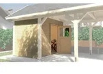 Weka Carportlagerraum f&uuml;r Einzelcarport 614/615 Leimholz Flach- und Satteldach...