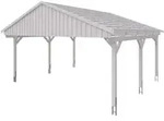 Skan Holz Fichtelberg - Satteldach Doppelcarport Breite 423 cm Gr. 1 - 618 x...