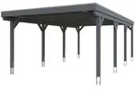 Skan Holz Grunewald - Flachdach Carport aus Leimholz Breite 427 cm Gr. 2 - 427...