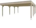 Skan Holz Grunewald - Flachdach Carport aus Leimholz Breite 622 cm Gr. 2 - 622...
