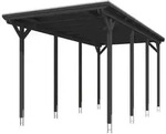 Skan Holz Caravan-Carport Emsland 404x846 cm mit erh&ouml;hter Einfahrt-anthrazit