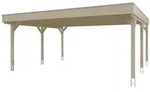 Skan Holz Grunewald - Flachdach Carport aus Leimholz Breite 622 cm Gr. 1 - 622...