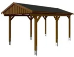 Skan Holz Fichtelberg - Satteldach Einzelcarport Breite 317 cm Gr. 1 - 317 x...