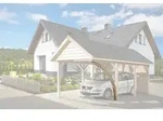 Weka Leimholzrundbogen f&uuml;r Einzelcarport 614/615 Leimholz Flach- und Satteldach