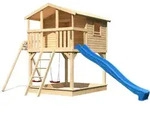 Akubi Kinderspielhaus Kinderspielger&auml;t Benjamin inkl. Wellenrutsche und